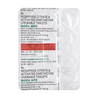 Moza MPS Tablet 10'S - Ulcerative Colitis/Bowel Inflammatory Disease-GIT
