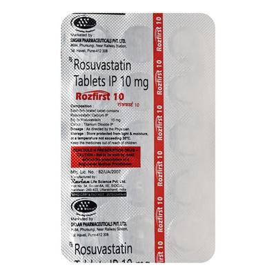 ROZFIRST 10 Tablet 15's - High Cholesterol-Dys