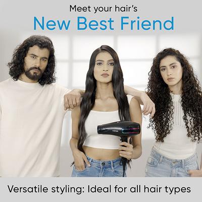 Vega Blow Pro 2200-2400W Hair Dryer With Comb, Concentrator & Diffuser Nozzles, (Vhdp-05) 1's - Hair Dryers