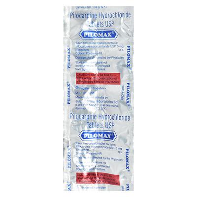 Pilomax 5mg Tablet 10'S - Glaucoma-Ant