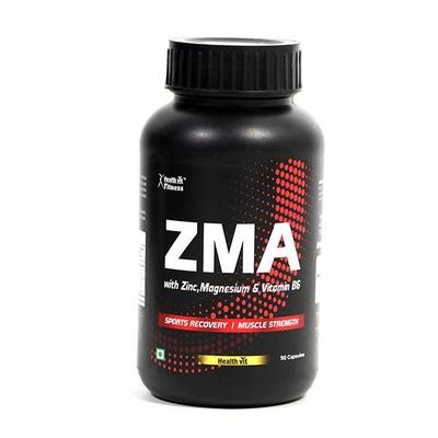 HealthVit Fitness ZMA (Zinc,Magnesium & Vitamin B6) Capsules 90's - Calcium And Minerals