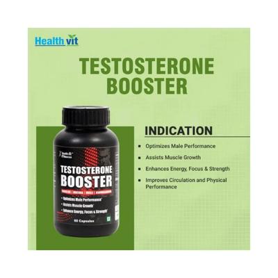 Healthvit Fitness Testosterone Booster- Capsules 60's - Workout Essentials