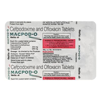 Macpod O Tablet 10'S - Bacterial Infections-Cep
