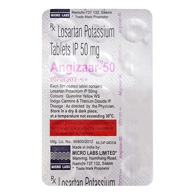 ANGIZAAR 50 Tablet 15's - Hypertension-Ang