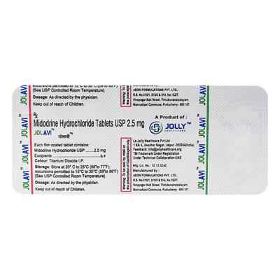 JOLAVI Tablet 10's - Hypotension-Vas