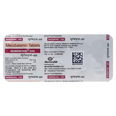 Nurokind 500mcg Tablet 10'S - Supplements-Vbc
