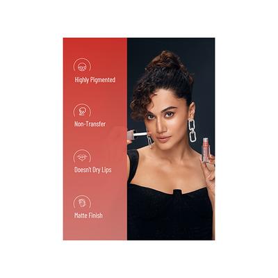 Swiss Beauty Hold Me Matte Liquid Lipstick (Tempting Pink) 4.5 ml - Liquid Lipsticks
