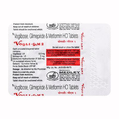 Vogli Gm2 Tablet 10'S - Diabetes-Ant
