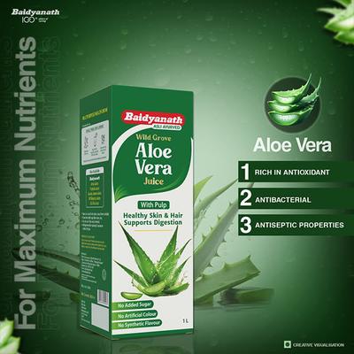 Baidyanath Aloevera Juice 1 ltr - Ayurvedic Juices