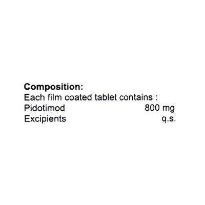 PIDOTIMUNE 800mg Tablet 10's - Vaccines