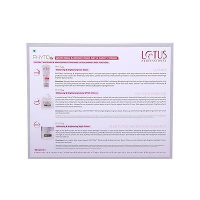 Lotus Professional Whitening & Brightening Skin Care Combo Day + Night Cream 50g Face Wash 80g 1's - Face Creams