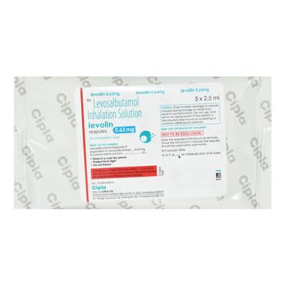 Levolin 0.63mg Respule 5X2.5ml - Asthma/COPD-Ast
