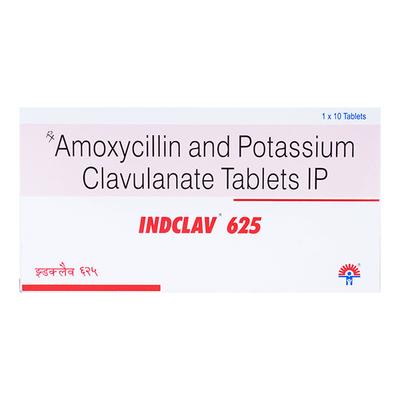 Indclav 625mg Tablet 10'S - Bacterial Infections-Pen