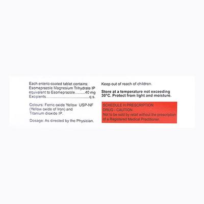 Yees 40mg Tablet 15'S - Ulcer/Reflux/Flatulence-Aaa