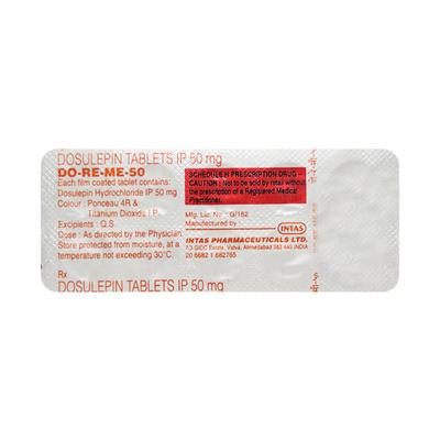 DO RE ME 50mg Tablet 10'S - Depression-Ant