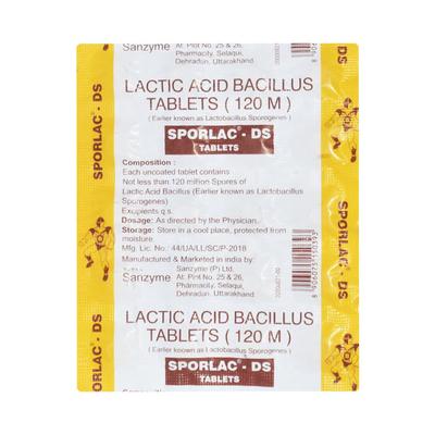 Sporlac DS Tablet 20'S - Diarrhoea-Ant
