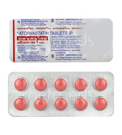 Orvas 40mg Tablet 10'S - High Cholesterol-Dys