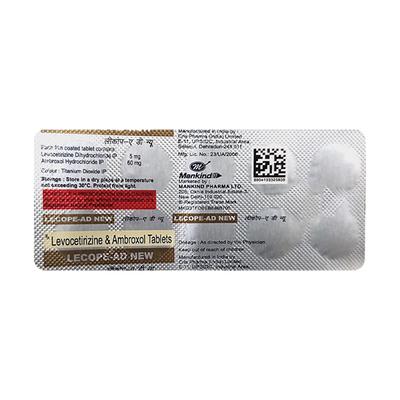 LECOPE AD NEW Tablet 10's - Cough And Cold-Cou