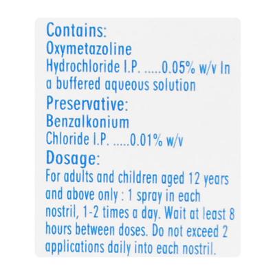 OTRIVIN OXY FAST RELIEF ADULT Nasal Spray 10ml - Nasal Congestion-Nas