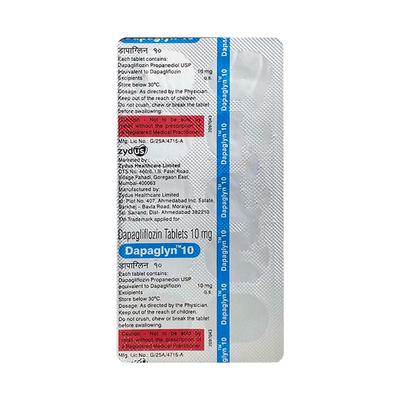 DAPAGLYN 10 Tablet 10's - Diabetes-Ant
