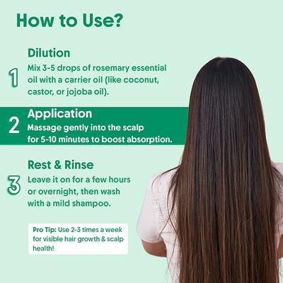 Aravi Organic 100% Pure Natural Rosemary Essential Oil For Hair Growth and Nourish Skin 100 ml - Essential Oils