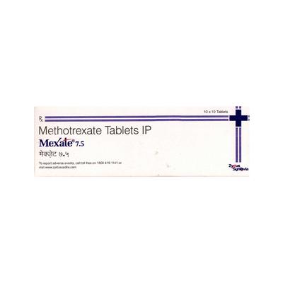 Mexate 7.5mg Tablet 10'S - Cancer Oncology-Cyt