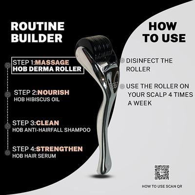 House of Beauty Derma Roller 1.00Mm For Home Use, Reduces Hairfall, Balding & Stretchmarks 1's - Derma Rollers