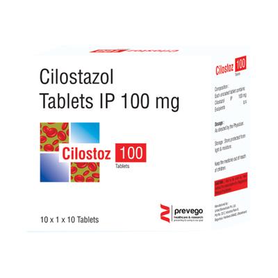 CILOSTOZ 100 Tablet 10's - Intermittent Claudication-Per