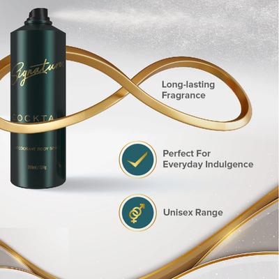 Signature COCKTAIL Perfume Body Spray (combo Pack 60 ml perfume+ 200 ml deo) 260 ml - Perfumes (Edt/Edp)