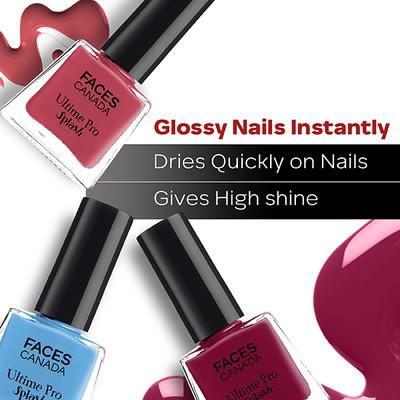 Faces Canada Ultime Pro Splash Nail Enamel Scarlet 115 5ml - Nail Polish