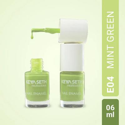 Keya Seth Aromatherapy Mint Green Long Wear Nail Enamel Enriched with Vitamin E and Argan Oil 6 ml - Nail Polish