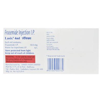 Lasix Injection 10X4ml - Hypertension-Diu
