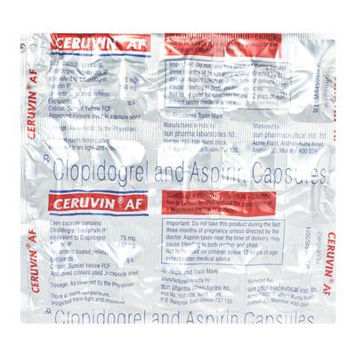 Ceruvin AF Capsule 15'S - Blood Clot-Ant