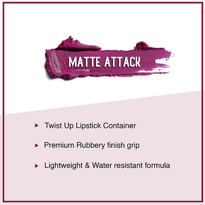 SUGAR Cosmetics Matte Attack Transferproof Lipstick - 03 The Grandberries (Dark Berry) 2 gm - Lipsticks