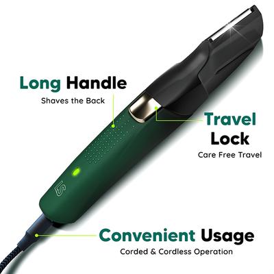 Letsshave Beard Body & Balls All In One Trimmer, Men Cordless Multi Grooming Set with Beard Trimmer, Nose Trimmer, Foil Shaver & Balls & Body Trimming Head 1's - Trimmers