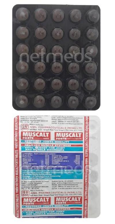 Muscalt Muscalt Forte Tablet 30'S - Buy Medicines online at Best Price from ...