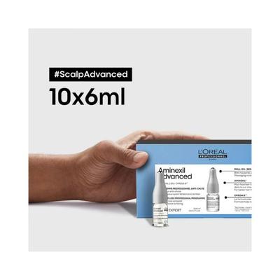 L'Oreal Professionnel Serie Expert Aminexil Advanced Anti Thinning Hair Programme, 6ml 10's - Hair Oils
