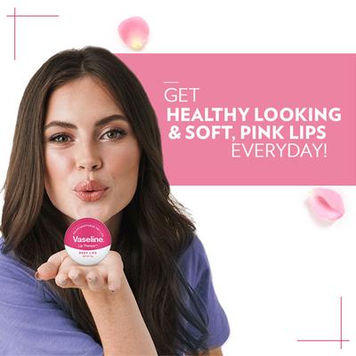 Vaseline Lip therapy Tins, Rosy Lips 17gm - Lip Scrubs