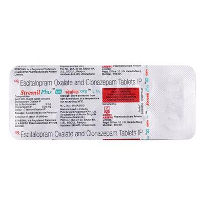 STRESNIL PLUS 5.25 Tablet 10's - Depression-Ant