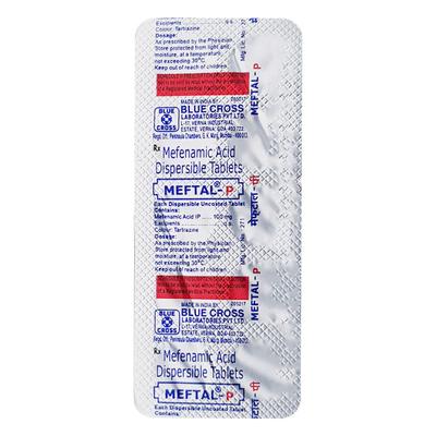 Meftal P Tablet 10'S - Pain relief-Nsa