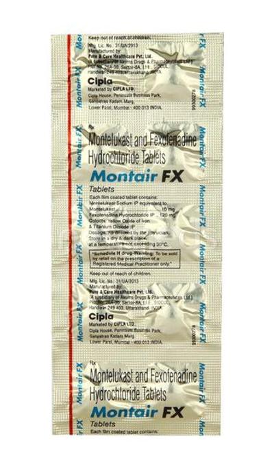 Montair FX Tablet 10'S - Allergies-Ant