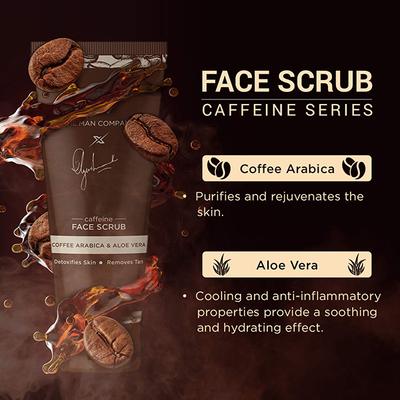 The Man Company Tan Removal Caffeine Face Scrub with Coffee Arabica Aloe Vera 100 gm - Face Scrubs