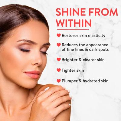 Plix Olena Wholefood Collagen Builder Powder - Watermelon 200 gm - Hair & Skin