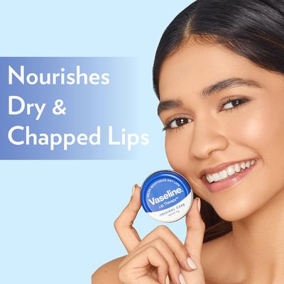 Vaseline Lip therapy Tins Original Care 17gm - Lip Scrubs