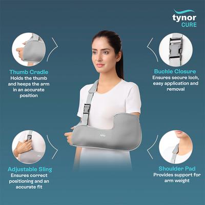 Tynor Cure Pouch Arm Sling Tropical (Junior) (C 01) - Abdomen/Neck/Arm/Elbow Supports