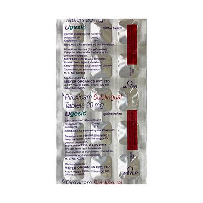 UGESIC 20MG TABLET 15'S - Pain relief-Nsa
