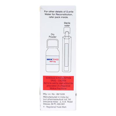 MOX CV DS 457mg Oral Suspension 30ml - Bacterial Infections-Pen