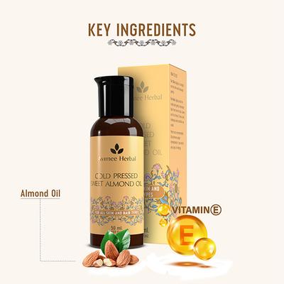 Avimee Herbal Cold Pressed Almond Oil 50 ml - Hair Oils