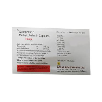 TINMIN Capsule 10's - Neuropathic Pain-Dru