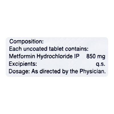Bigomet 850mg Tablet 10'S - Diabetes-Ant